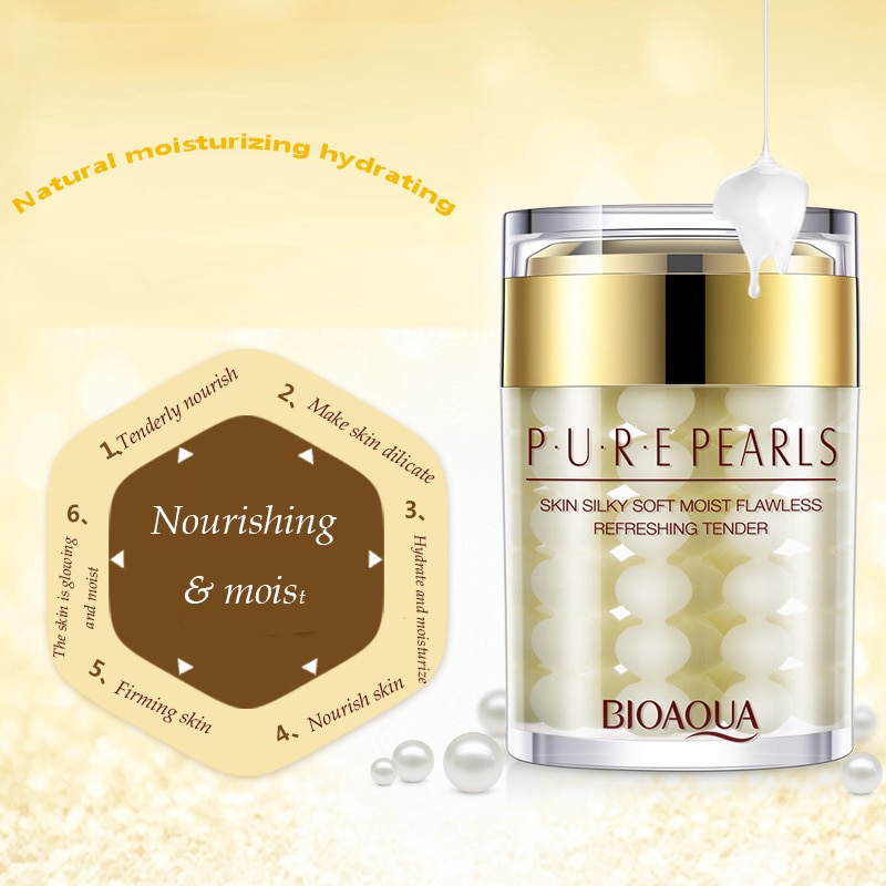 BIOAQUA Whitening Moisturizing Brighten Pearl Cream Skin ...