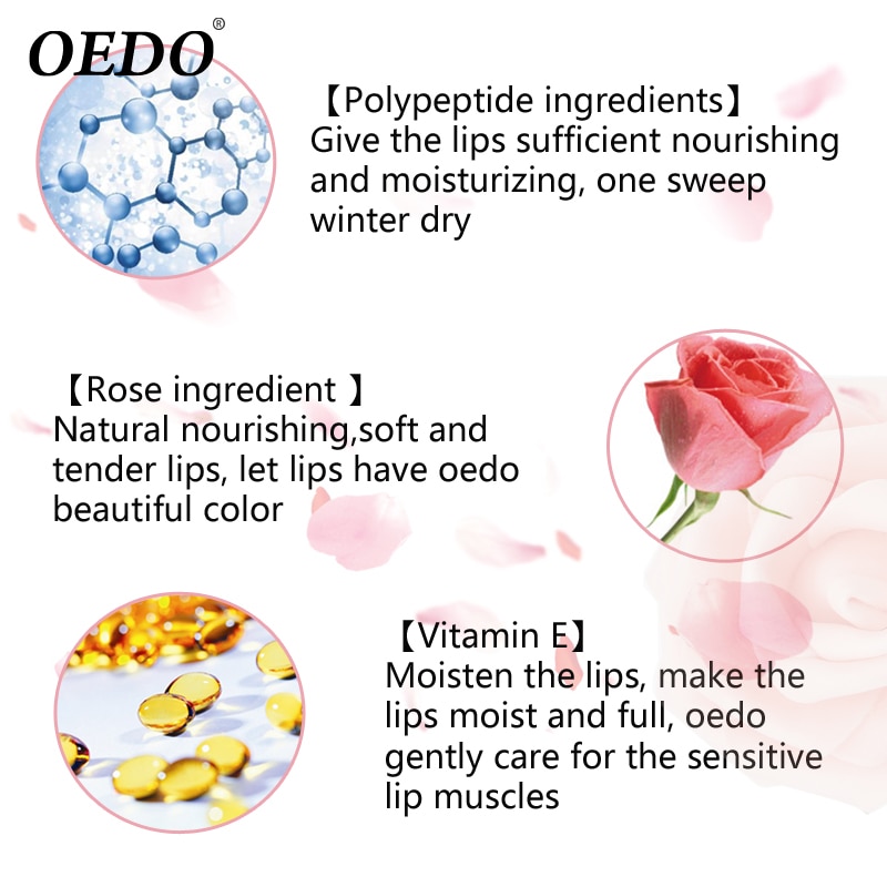 Rose Peptide Nourishing Colorful Lip Balm Anti Aging - GearBeauty