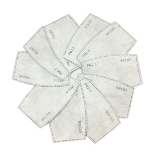 10pcs/Lot PM2.5 Filter paper Anti Haze mouth face Mask anti dust mask Filter Activated carbon filter for mask