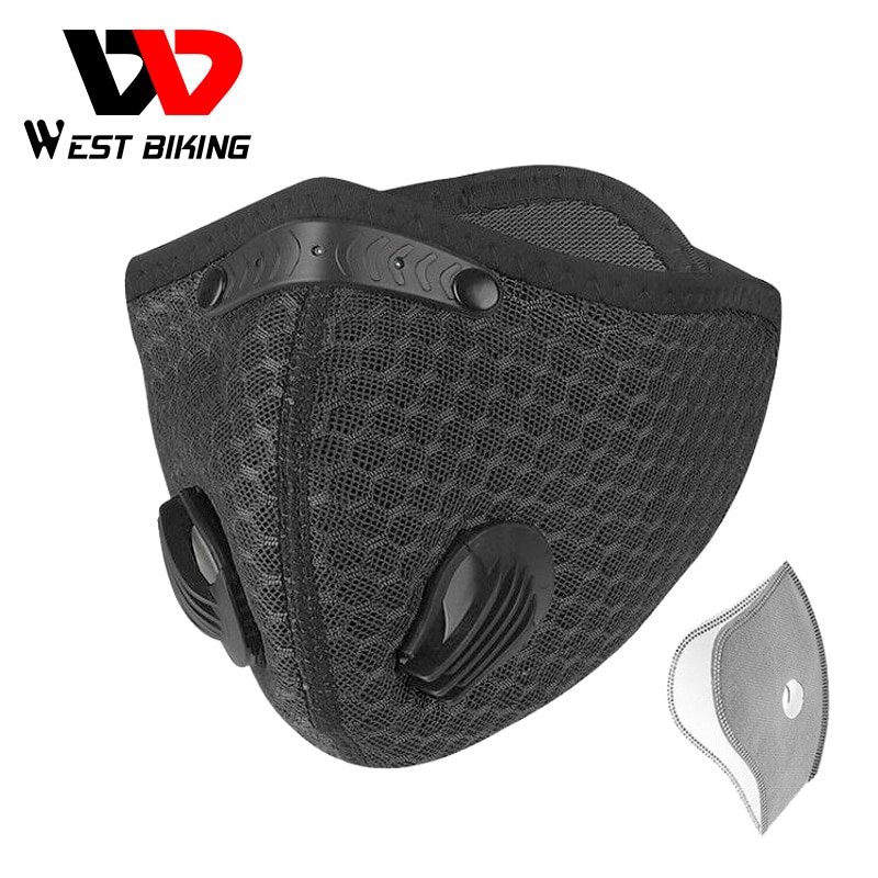 WEST BIKING KN95 Masks PM2.5 Activated Carbon Anti-Pollution Face Mask ...